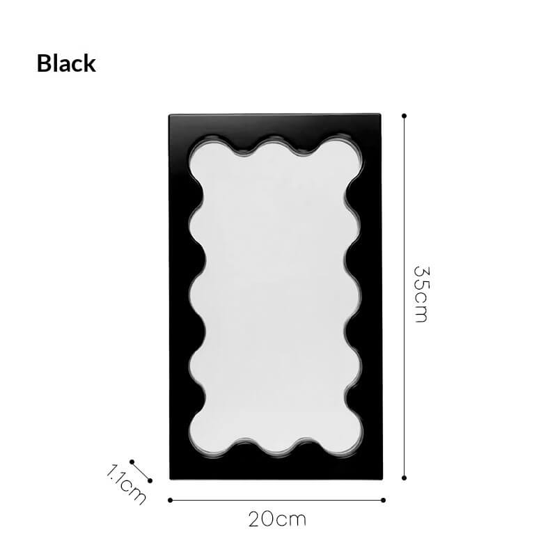 Square Wave Pattern Vanity Mirror | Wall Mirror For Living Room