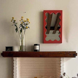Square Wave Pattern Vanity Mirror | Wall Mirror For Living Room
