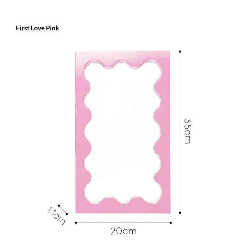 Square Wave Pattern Vanity Mirror | Wall Mirror For Living Room