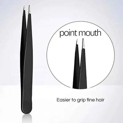 Stainless Steel Slant Tip Eyebrow Tweezer | Eyebrow Shaping Tweezers