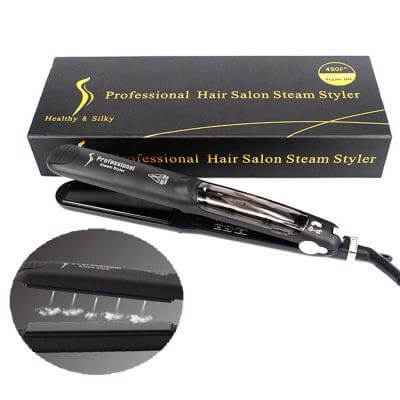 Steam Hair Straightener With Argan Oil | Professional Steam Flat Iron