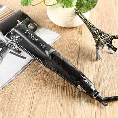 Steam Hair Straightener With Argan Oil | Professional Steam Flat Iron