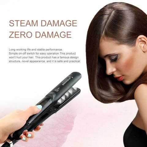 Steam Hair Straightener With Argan Oil | Professional Steam Flat Iron