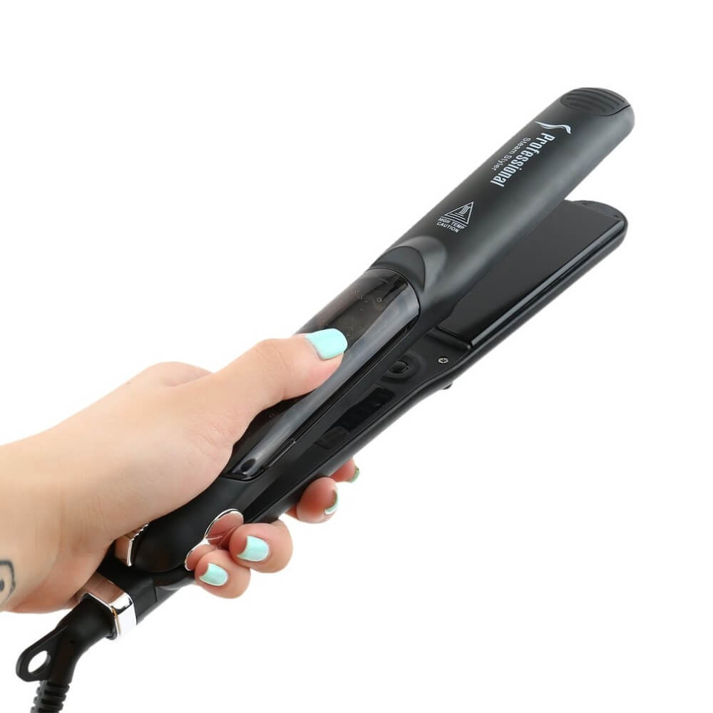 Steam Hair Straightener With Argan Oil | Professional Steam Flat Iron
