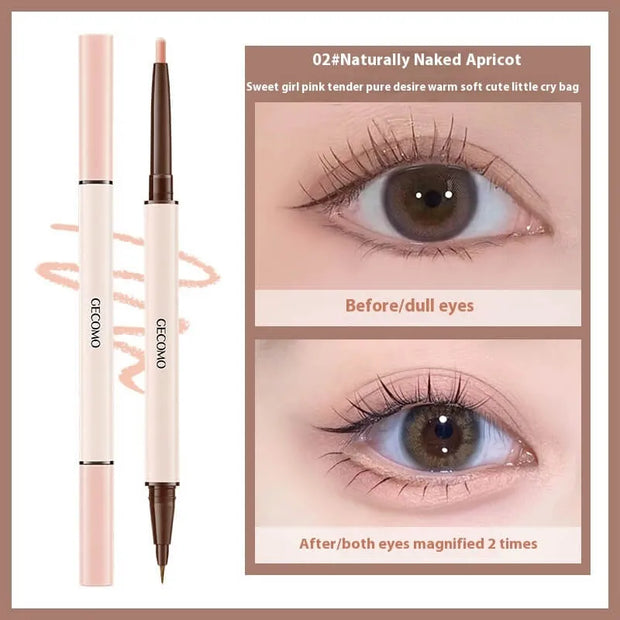 Stereoscopic Star Eye Makeup | Double Headed Waterproof Silkworm Pen