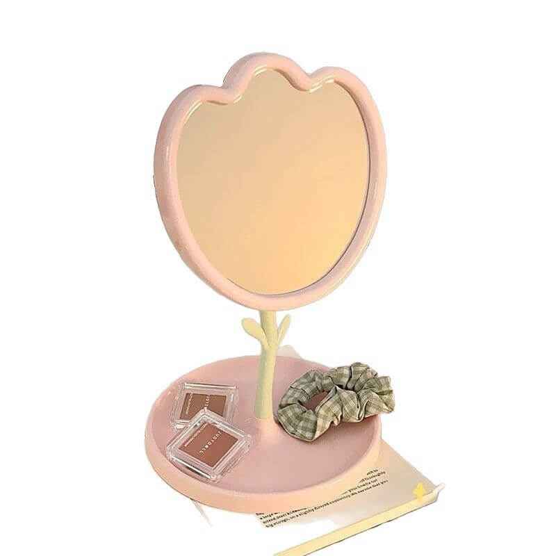 Tulip Desktop Vanity Mirror For Dorm Room | Student Desktop Mirror