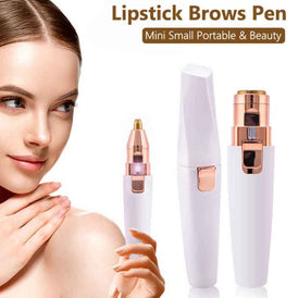 USB Charging Lipstick Shaver | 2 In 1 Mini Electric Shaver