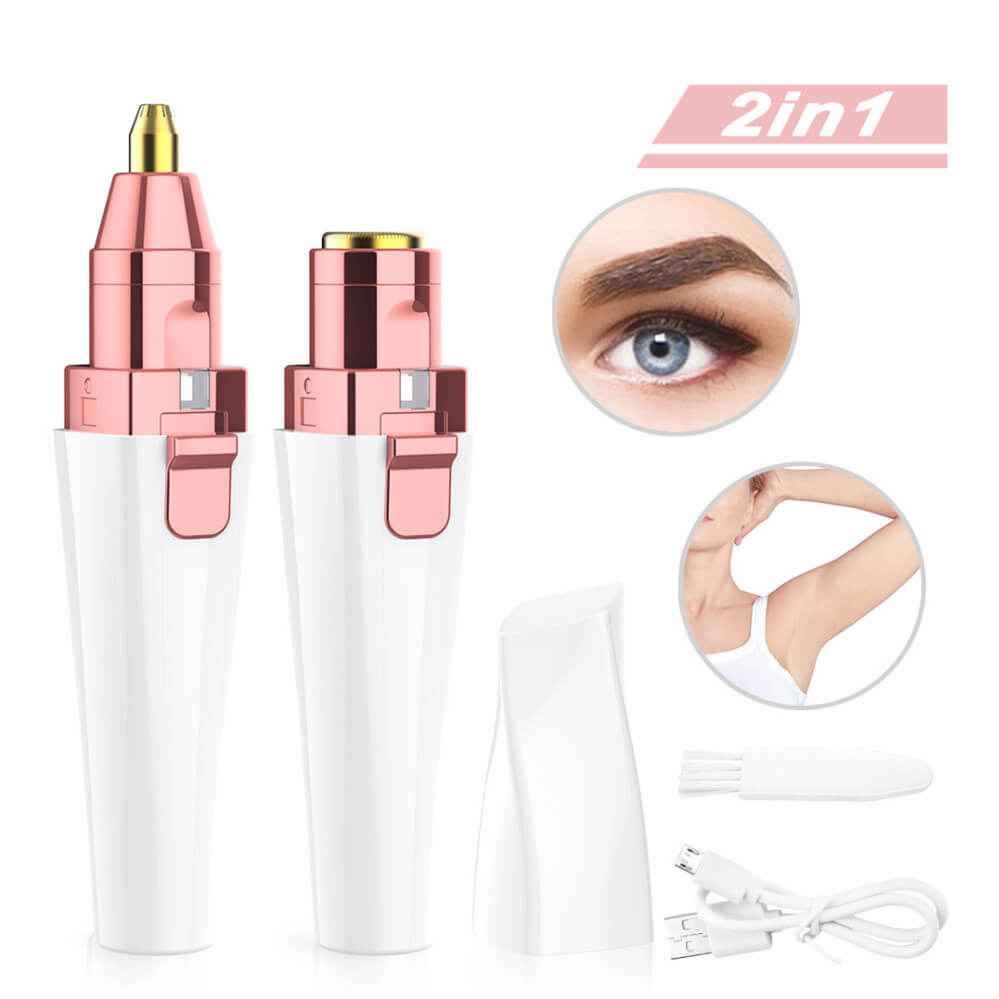 USB Charging Lipstick Shaver | 2 In 1 Mini Electric Shaver