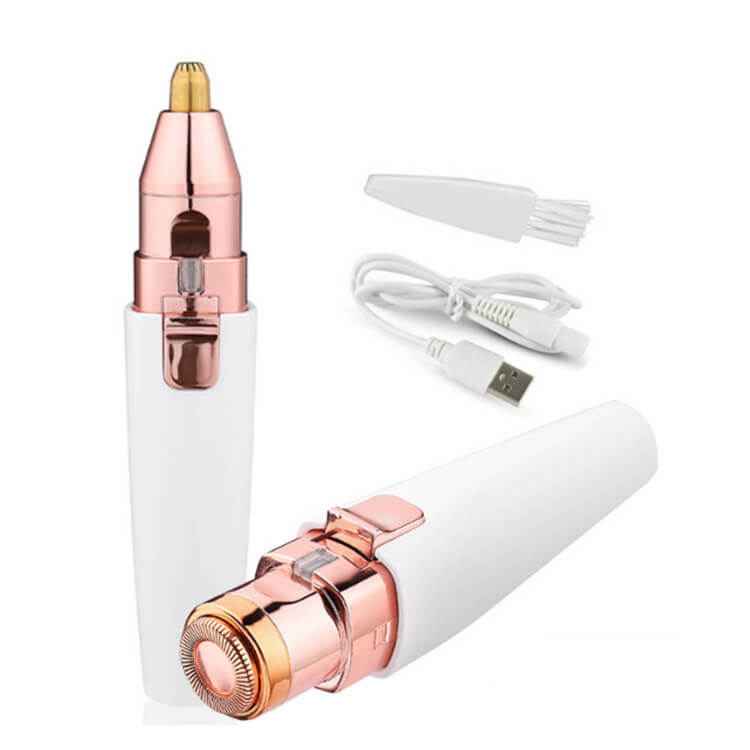 USB Charging Lipstick Shaver | 2 In 1 Mini Electric Shaver