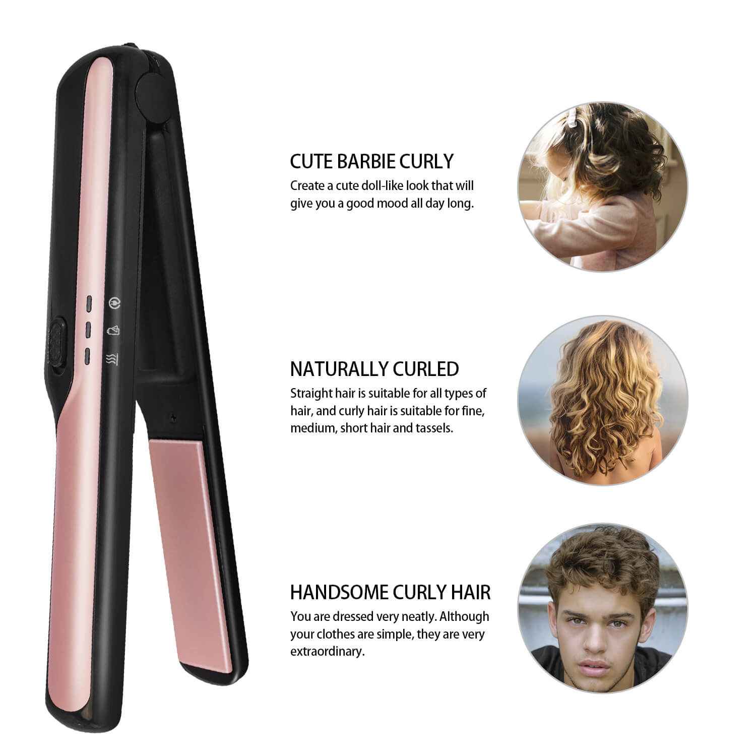 USB Rechargeable Hair Straightener | Wireless Hair Straightener