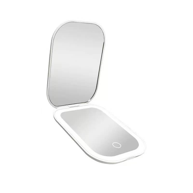 Ultra Thin Foldable Makeup Mirror With Lights | Three Color Lighting