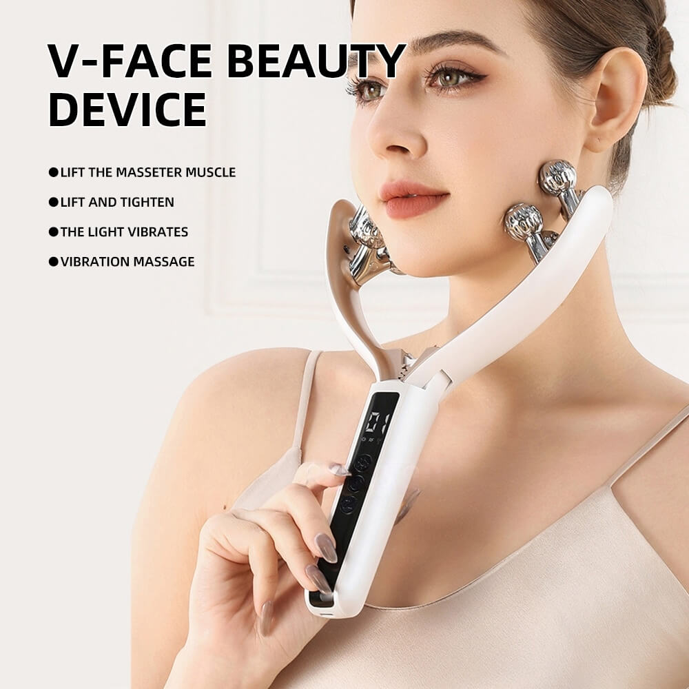 V-Roller EMS Microcurrent Face Massager | Skin Tightening & Firming Device