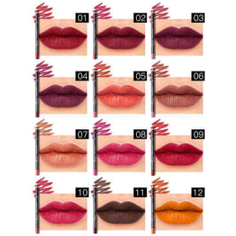 Vegan Soft Pencils Longwear Lip Liners | 12 Color Lip Liner Pencil Set 