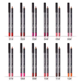 Vegan Soft Pencils Longwear Lip Liners | 12 Color Lip Liner Pencil Set