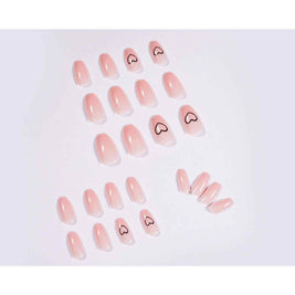 Waterproof Detachable Nails | Nude Short Ballet Love Wearing Nail