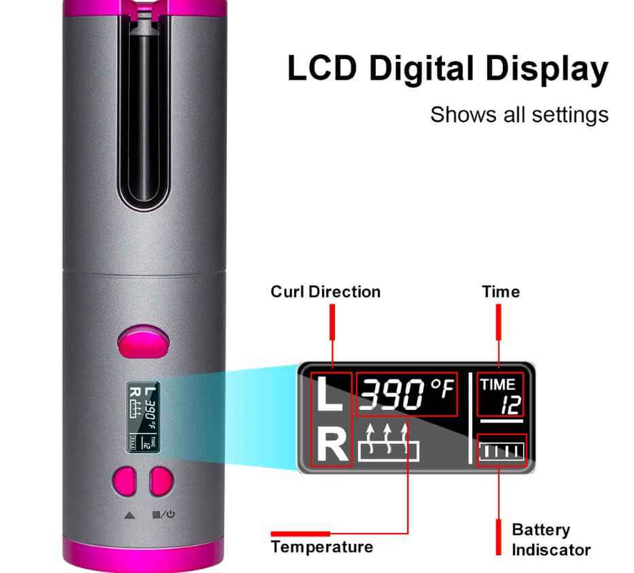 Wireless Multifunctional Curling Iron | USB Rechargeable Curling Iron