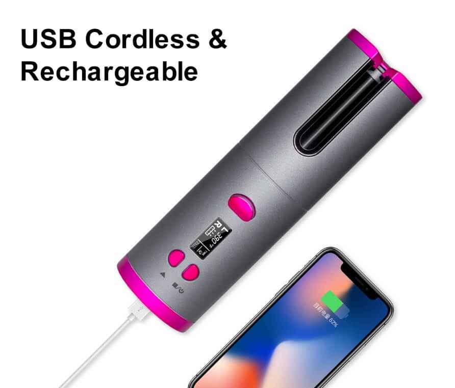 Wireless Multifunctional Curling Iron | USB Rechargeable Curling Iron