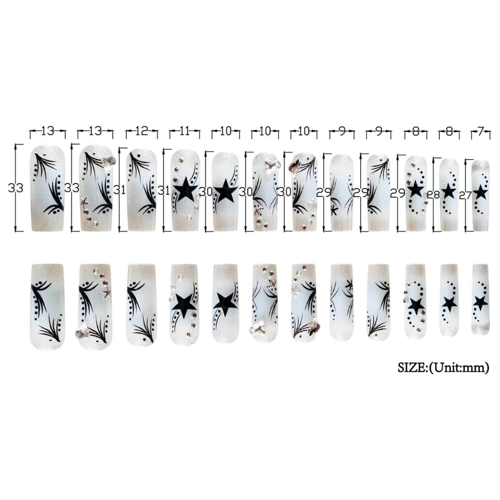 Women's Rhinestone Patch Nails | Easy Apply Rhinestone Nails