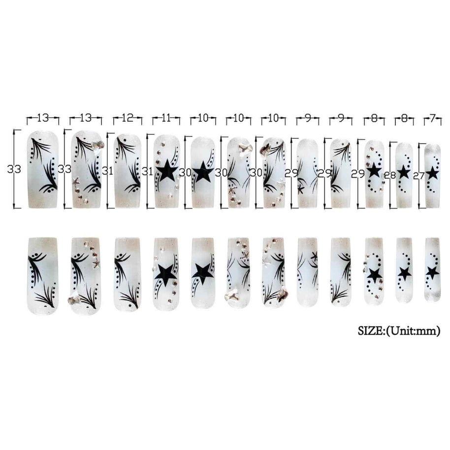 Women's Rhinestone Patch Nails | Easy Apply Rhinestone Nails