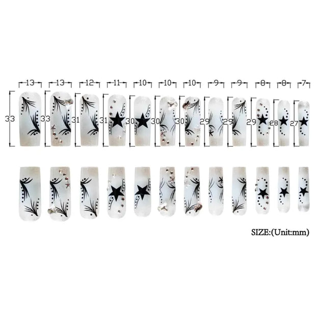 Women's Rhinestone Patch Nails | Easy Apply Rhinestone Nails