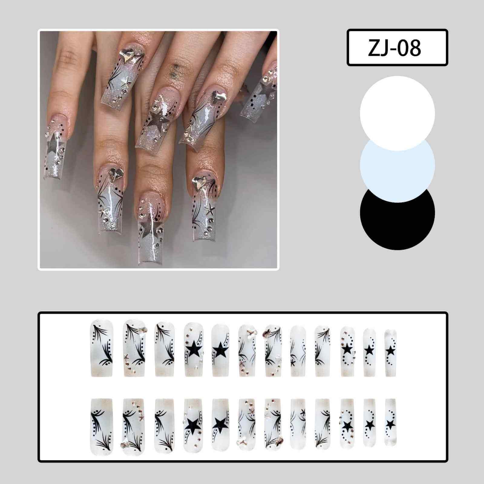 Women's Rhinestone Patch Nails | Easy Apply Rhinestone Nails